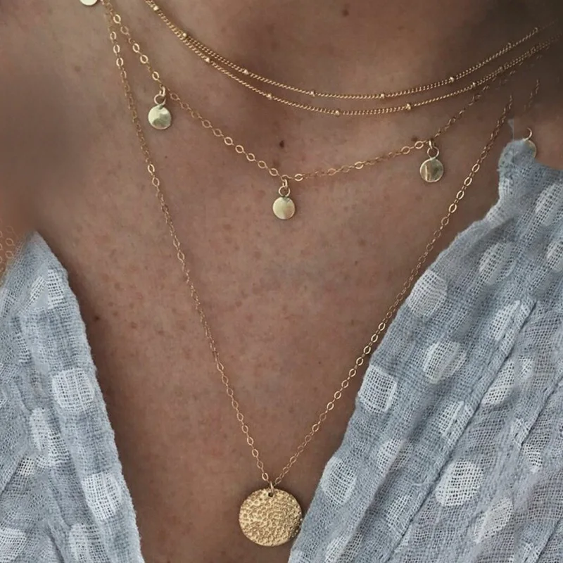 Модные ожерелья-чокеры ожерелье Femme Bijoux God цепочки ожерелья и кулоны Boho винтажные