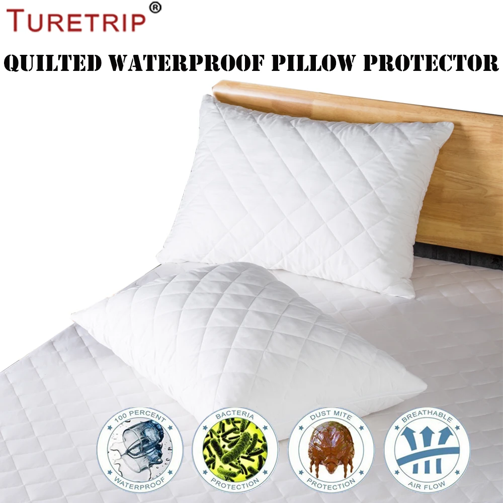 Luxury Quilted Pillow Protectors or terry towel pillow protector waterproof