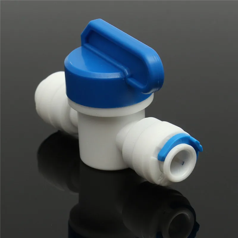 

Water Filter Parts Equal Straight 1/4 " OD Hose Quick Connection Ball Valve RO Water Reveser Osmosis Aquarium System Fittings
