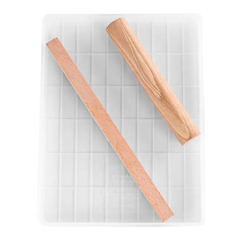 

DIY Handmade Nougat Tray Mold Set Cutting Rolling Pin Baking Candy Tools Kitchen Bake Tool