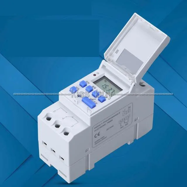 

TTHC15A AC 220V 16A Microcomputer Weekly Programmable Digital LCD TIMER SWITCH Time Relay Control Din Rail CLOCK