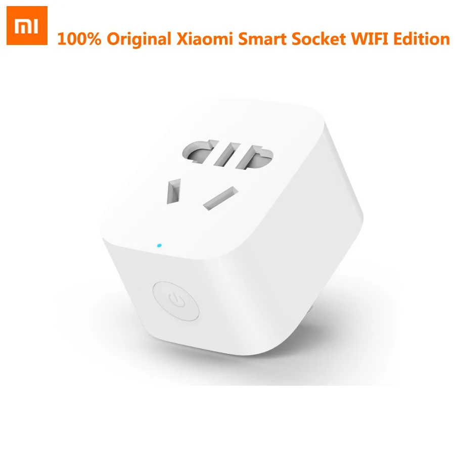 Original nuevo Xiaomi mi jia inteligente enchufe WIFI mi casa WiFi control remoto inalámbrico adaptador de zócalo inteligente temporizador con APP control de salida