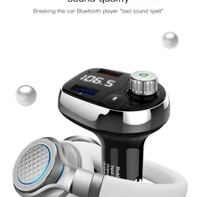 T62 беспроводной Bluetooth Автомобильный mp3 плеер fm-передатчик Громкая связь поддержка вызова TF с двойным USB QC3.0