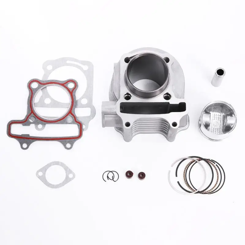 

58.5mm Cylinder Rebuild Kit with Piston Kit for GY6 125CC Chinese Scooter with 2 plastic barbed 1/2" hose fittings