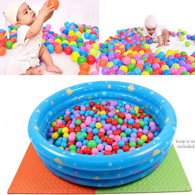 100Pcs Ocean Ball Pit Baby Kids Bath Swim Toys Children Water Pool Beach Ball Soft Plastic Balls Toys Newborn Photography Prop 1