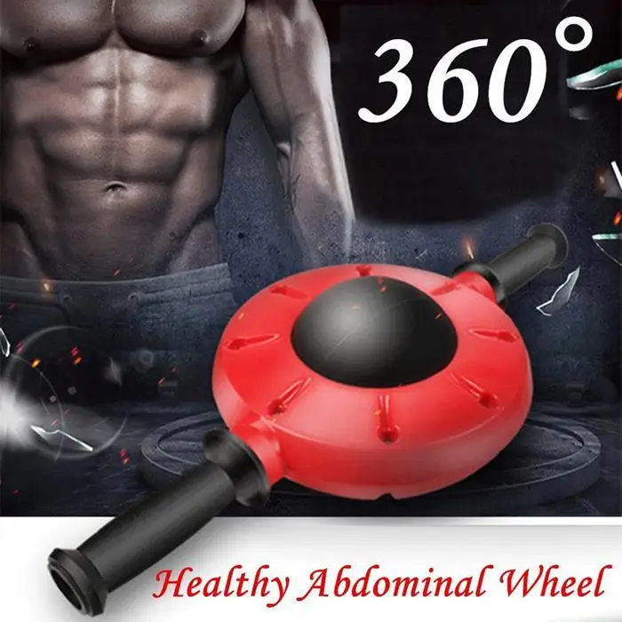 

360 Degrees All-Dimensional Abdominal Wheel Fitness Free Direction Adjusting Roller Muscle Trainer Home, Gym