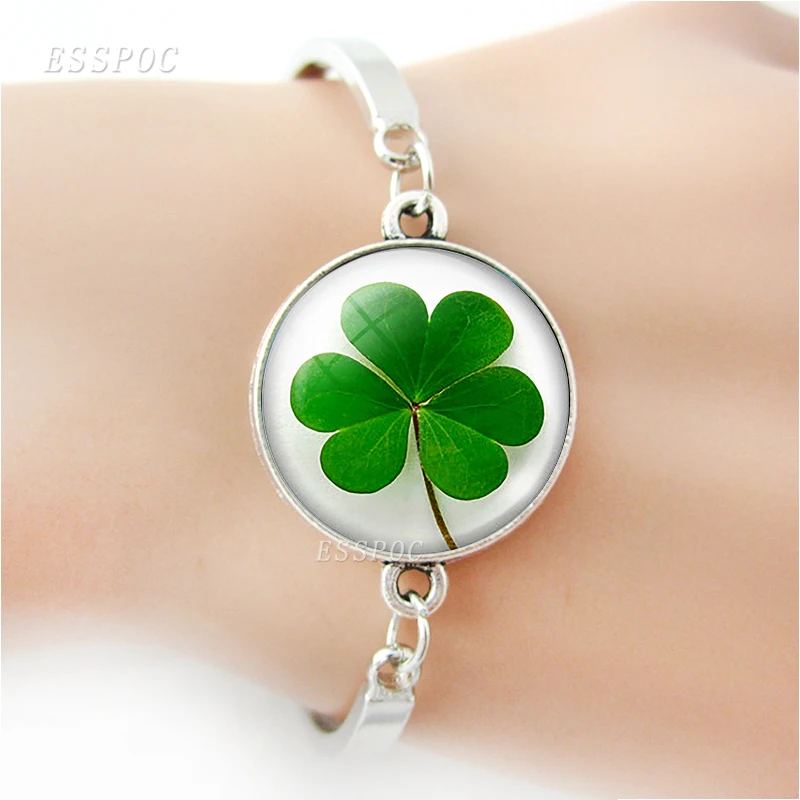 Модные серьги с крючком в виде четырехлистного клевера Shamrock Женские аксессуары