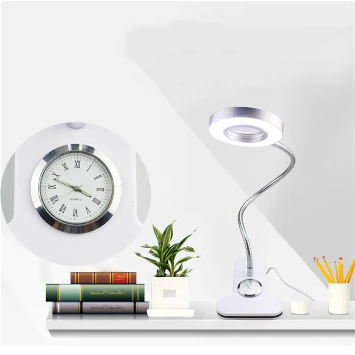 

Led Desk lamp USB 3 Light Colors Dimmable Table Lamp with Clip Bed Reading Book Night Light LED Desk lamp Table Eye Protection
