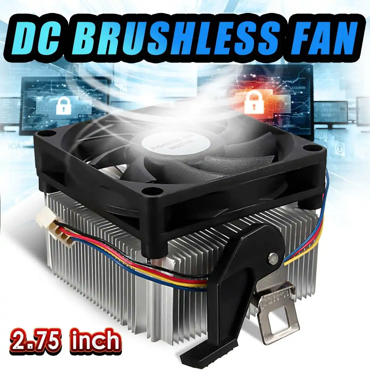 CPU Cooler Fan 9 Leaf 4 Pins 95W CPU Cooling Fan Heatsink For AMD Socket AM2/3 754 939 940 1A02C3W00 Radiator Fan High Quality