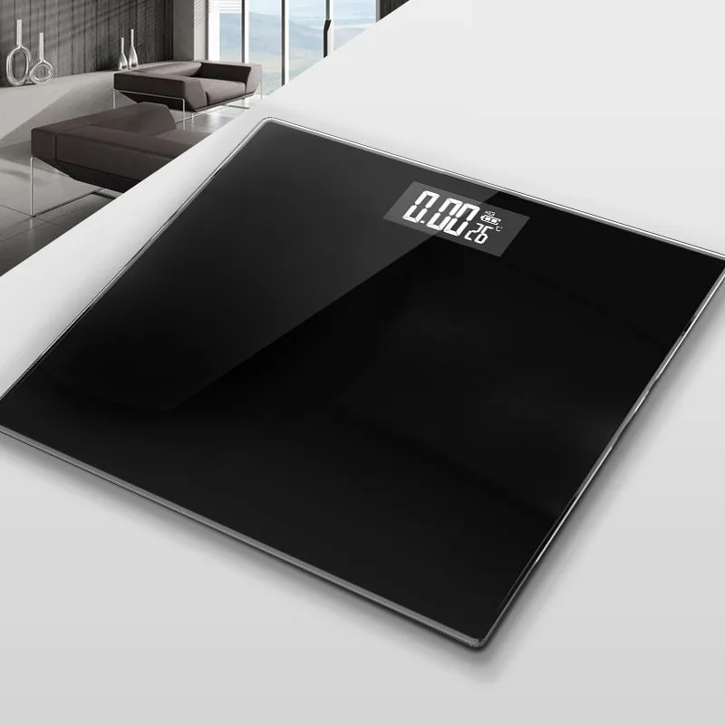 Продажа Ванная комната напольные весы ЖК Дисплей Корпус шкала стекло смарт электронные весы цифровые весы Баланс ожирения весом 26x26 см 180 кг 50 г