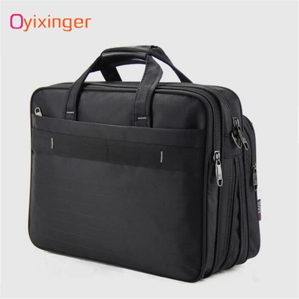  OYIXINGER 2019 Large Briefcase Business Men Shoulder Bags 15 Inch Laptop Bag Male Waterproof Travel