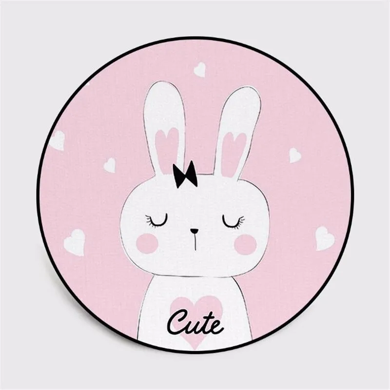 Cute Cartoon Rabbit Bunny Round Carpet Soft Carpets for Living Room Anti-slip Rug Chair Floor Mat for Home Decor Kid Room Gift29 Cute Cartoon Rabbit Bunny Round Carpet Soft Carpets for Living Room Anti-slip Rug Chair Floor Mat for Home Decor Kid Room Gift29