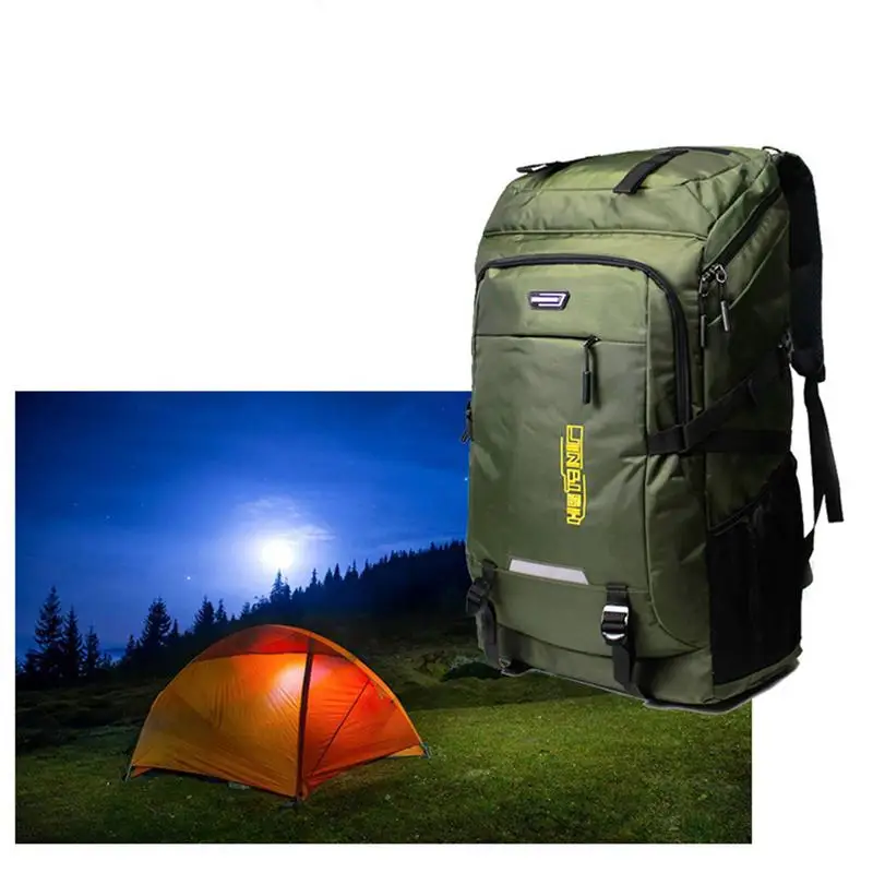  80L Large Capacity Outdoor Hiking Mountaineering Bag - Long Distance Travel Luggage Backpack Campin - 32966611889