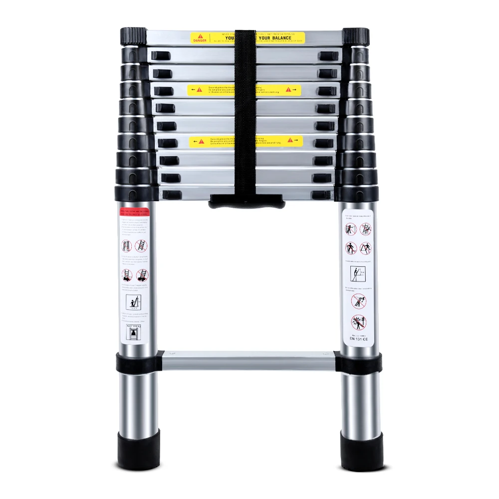 

2.6M Multifunctional Portable Aluminium Alloy Telescopic Ladder Extendable Telescoping Aluminum Portable Domestic Folding Ladder
