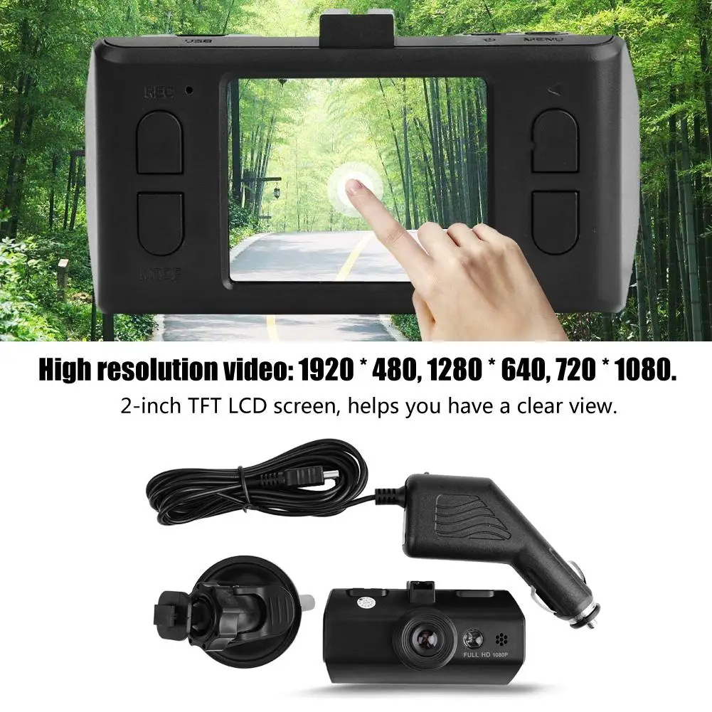 Dash Cam C321 Full HD 1080 P портативная видеокамера Цифровой Видео Камера с 2-дюймовый TFT ЖК-дисплей 120 градусов широкоугольный араба Аксесуар