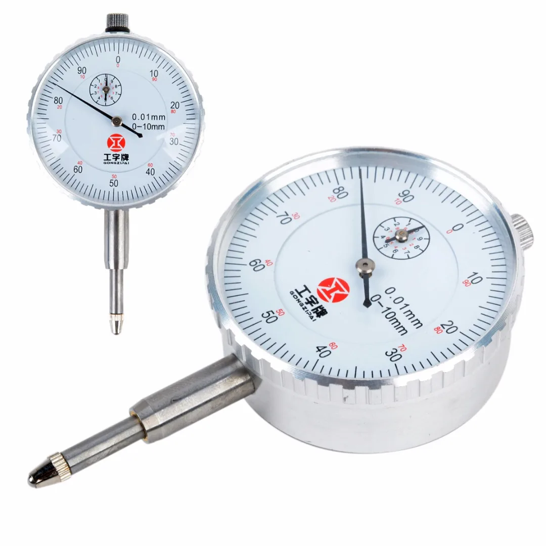 

1pc 0-10mm Precision Round Dial Test Indicator Gauge Mayitr Measuring Instrument Tool
