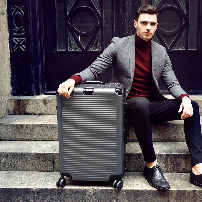 

Luggage bag new style Universal wheel Pull rod box fashion Unisex Spinner Hardside 20/24/26/29-inch Luggage