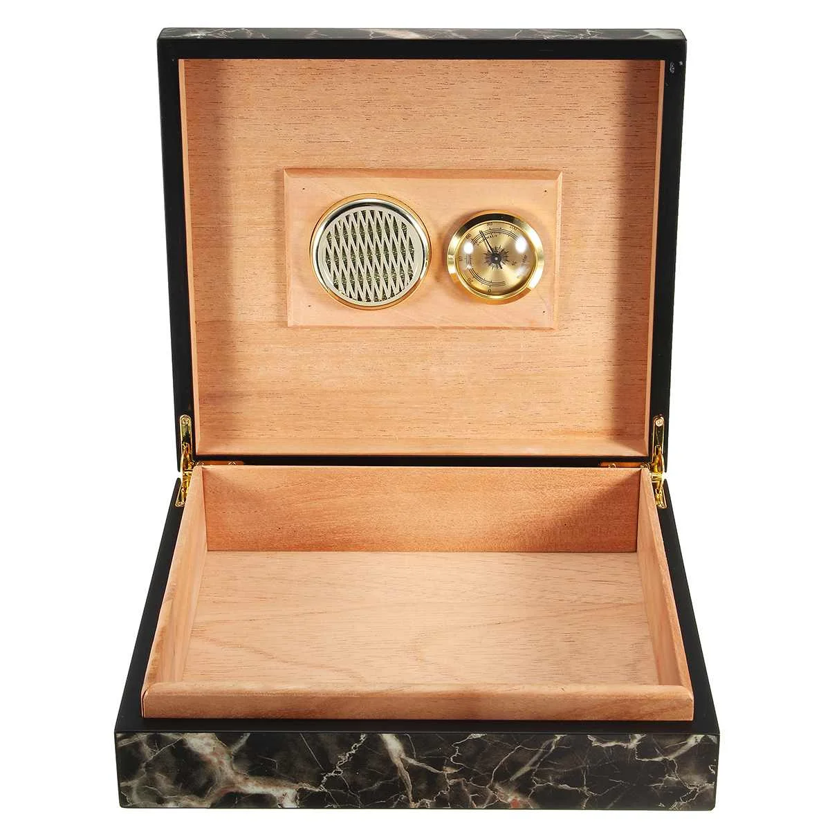

Portable Cedar Wood Cigar Case Wooden Cigar Storage Box with Humidor Humidifier Moisturizing Device Cigar Accessories