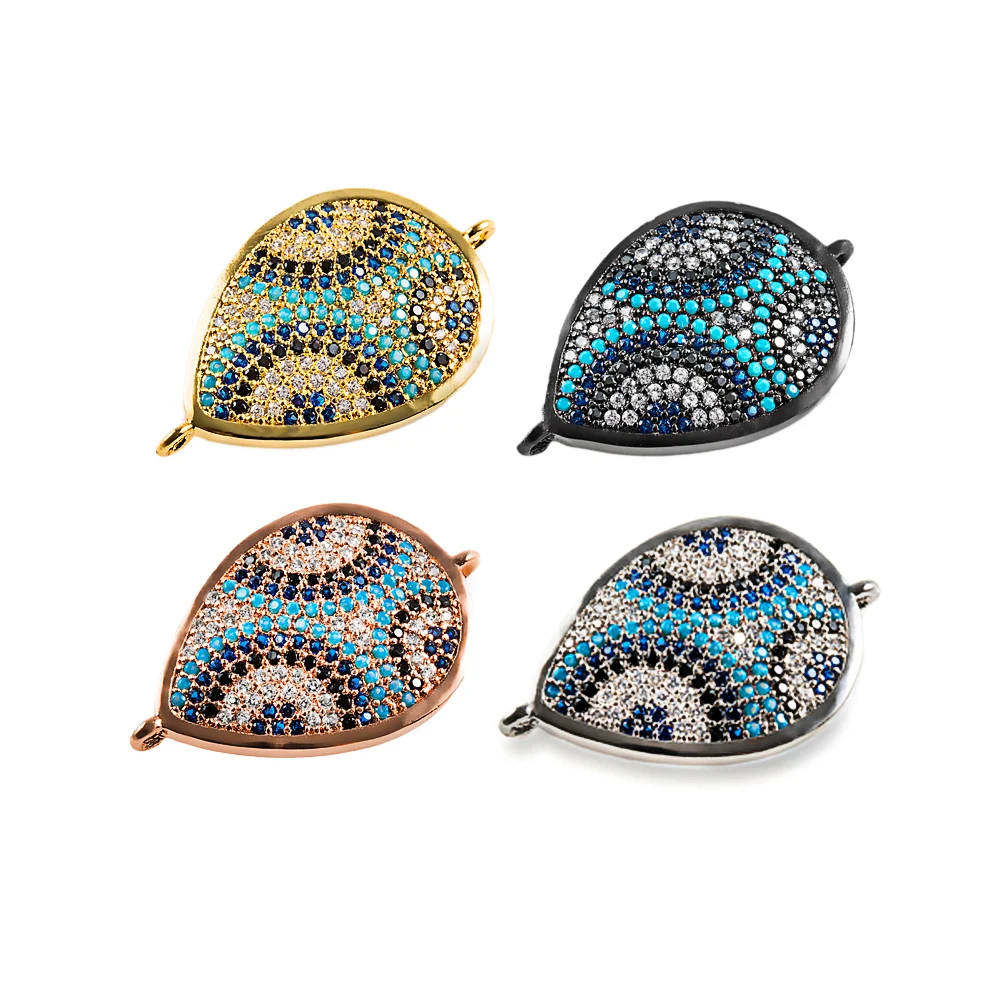 Sexy Mom Leaves CZ Charm Micro Pave Cubic Zirconia Lucky Evil Eye Pendant Charms Two Tone Gun Metal Plated Wholesale
Sexy Mom Leaves CZ Charm Micro Pave Cubic Zirconia Lucky Evil Eye Pendant Charms Two Tone Gun Metal Plated Wholesale