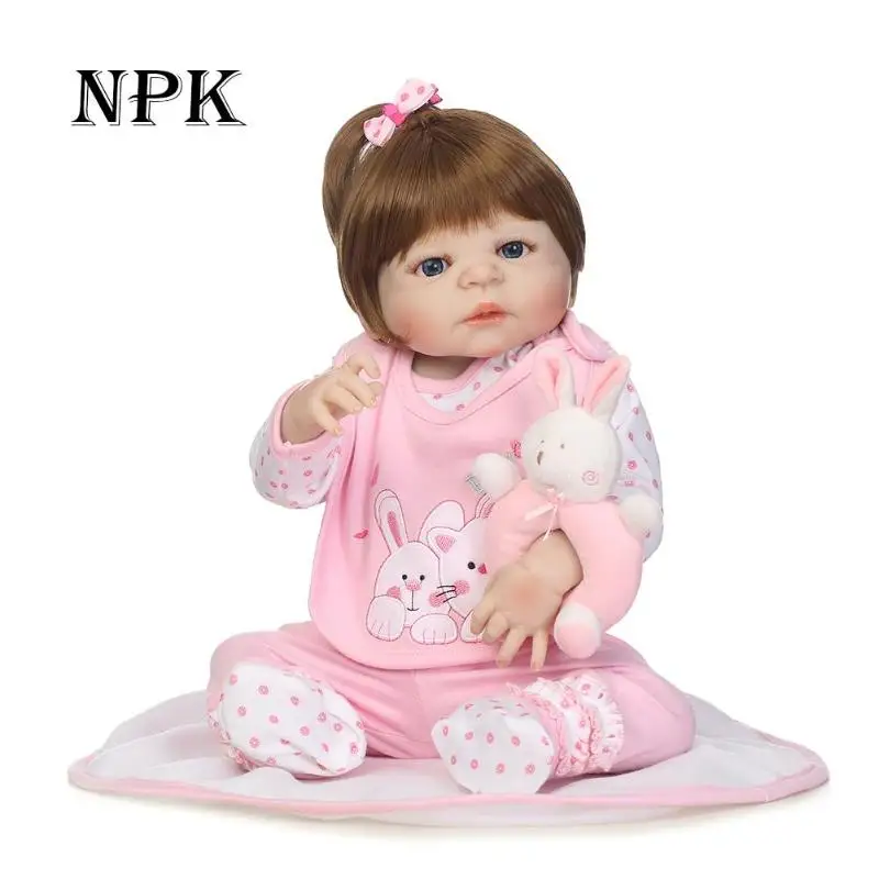 

NPK 56cm Artificial Soft Silicone Reborn Baby Dolls Simulation Infants Toys
