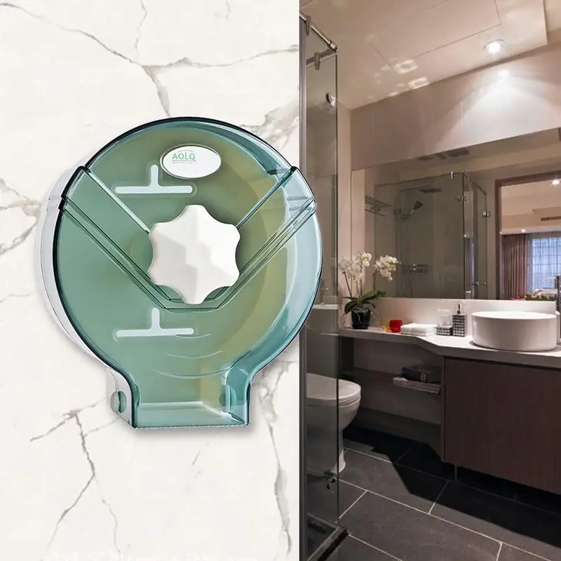 

Bathroom Wall - Mounted Plastic Small Roll Tissue Box Roll Paper Box Hotel Bathroom Tissue Box Paper Towel Holder Pape