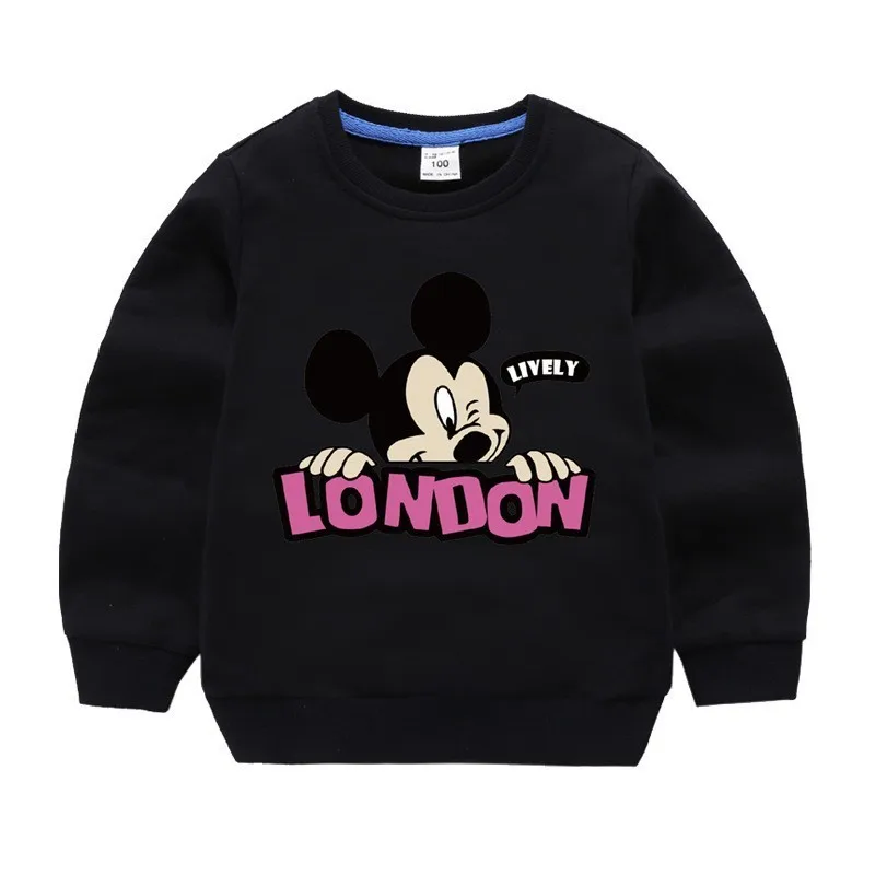 Одежда для мальчиков DISNEY детская одежда с Микки Маусом свитер длинными рукавами