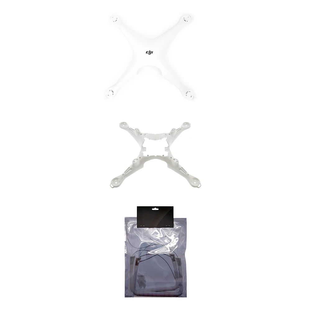 100% подлинный Корпус Корпуса DJI Phantom 4 верхний нижний корпус шасси с GPS