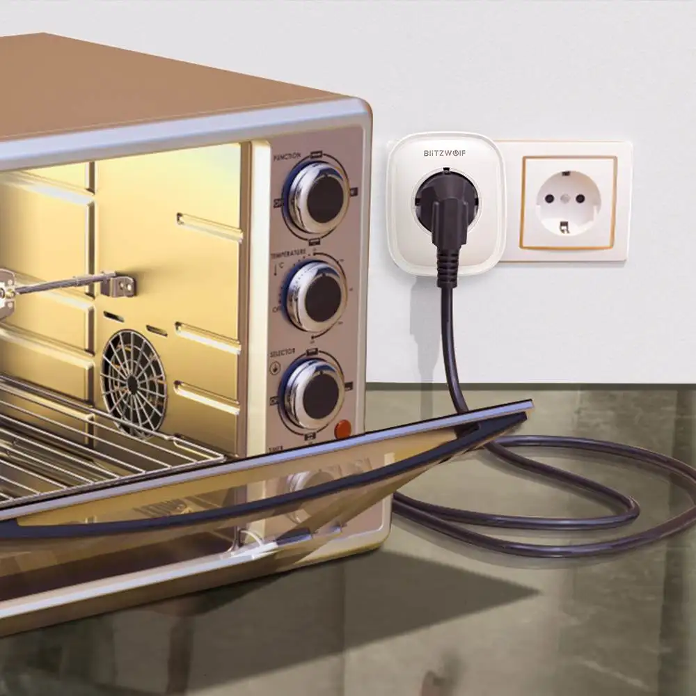 Умная розетка BlitzWolf с поддержкой Wi Fi и двумя USB портами на 2 1 А|Умные розетки| |