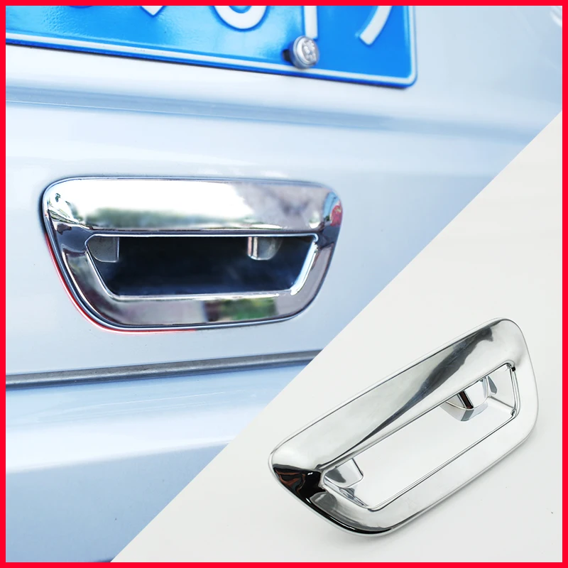 

A Little Change Highlight ABS Chrome Trunk Handle Protective Bowl Trim Cover Sticker for Jeep Compass 2017 2018 Accessories