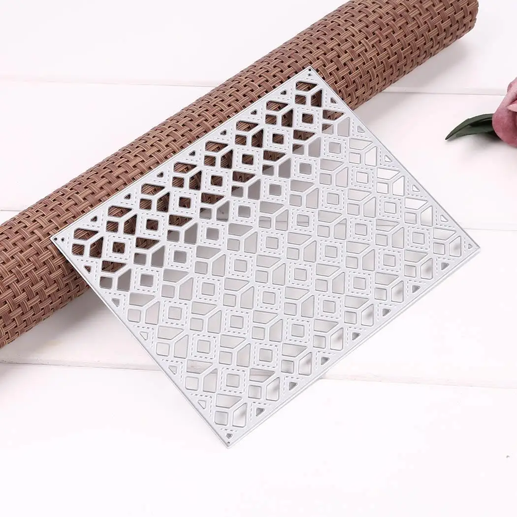 Выдалбливают решетки резка форма матрица серебро для DIY квадратный Скрапбукинг