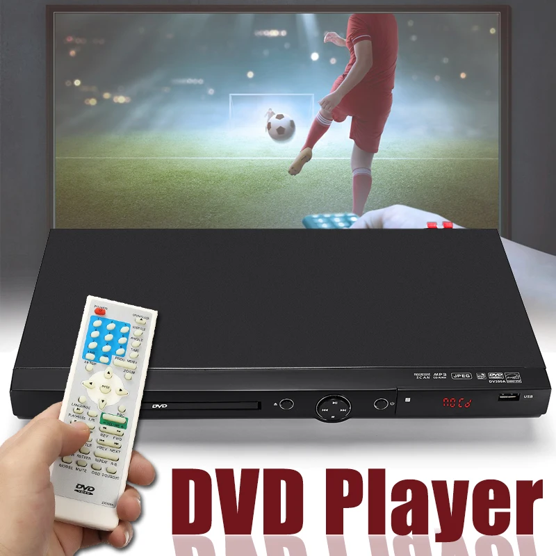 110 В-240 В USB Портативный несколько воспроизведения DVD плеер АДГ DVD CD SVCD VCD проигрыватель дисков домашнего кинотеатра системы с Romote Управление