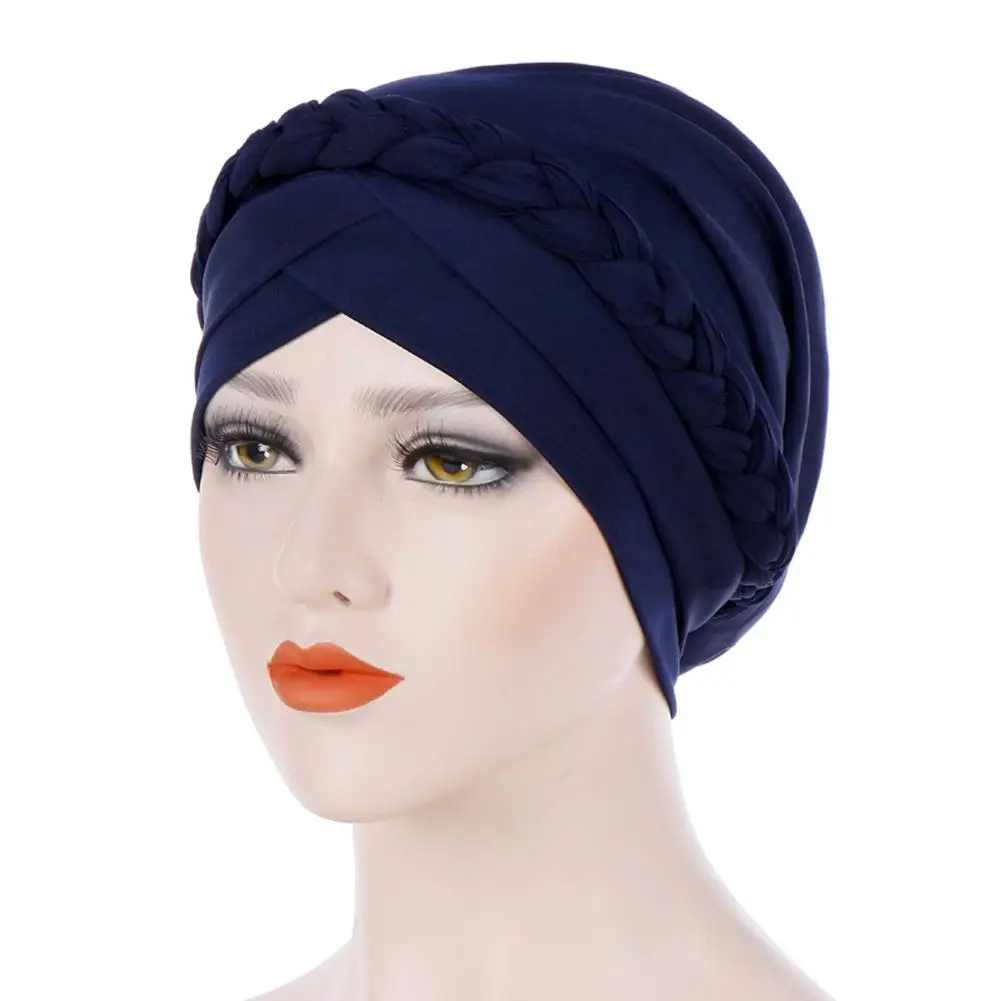 9 цветов, новинка, Женская эластичная шапка-тюрбан, мусульманский хиджаб, исламский трикотаж, бисер, кепка chemo, Женский хиджаб, растягивающийся головной платок
