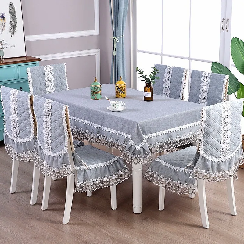 

TOP GRADE Solid Table Cloth Chair Cover Seat Cushion Set Thickening Linen Party Banquet Tablecloth Wedding Decor toalha de 1 PC