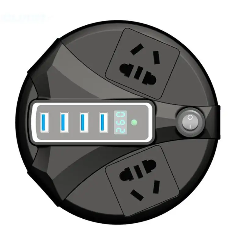 12 В/24 В 150 Вт автомобильный инвертор цифровой Dsiplay напряжение 4 USB порт розетка Универсальный адаптер питания инвертор для автомобиля грузовик внедорожник