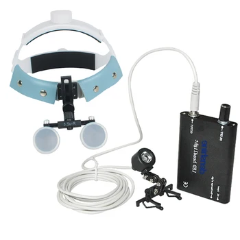 

Dental Lamp Set ,Denta Lamp 3.5X-R Dental Surgical Medical Headband Binocular Loupes Glasses Magnifier Bullet Points