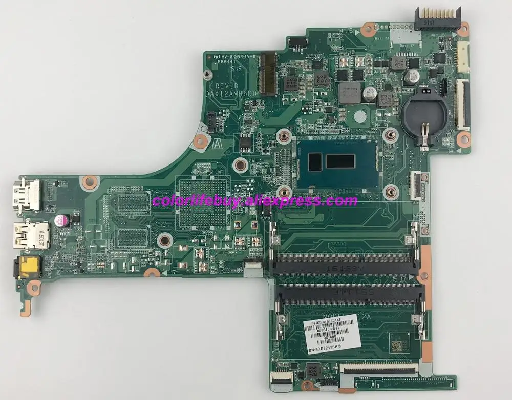 

Genuine 809040-501 809040-001 809040-601 i3-5010U CPU DAX12AMB6D0 Laptop Motherboard for HP 15-AB Series 15T-AB000 NoteBook PC