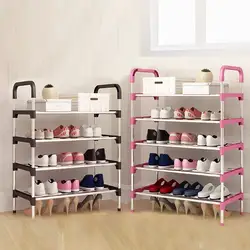 Многослойный металлический сборочный шкаф для хранения обуви минималистичный современный полки для обуви гостиная прихожая мебель Organizador