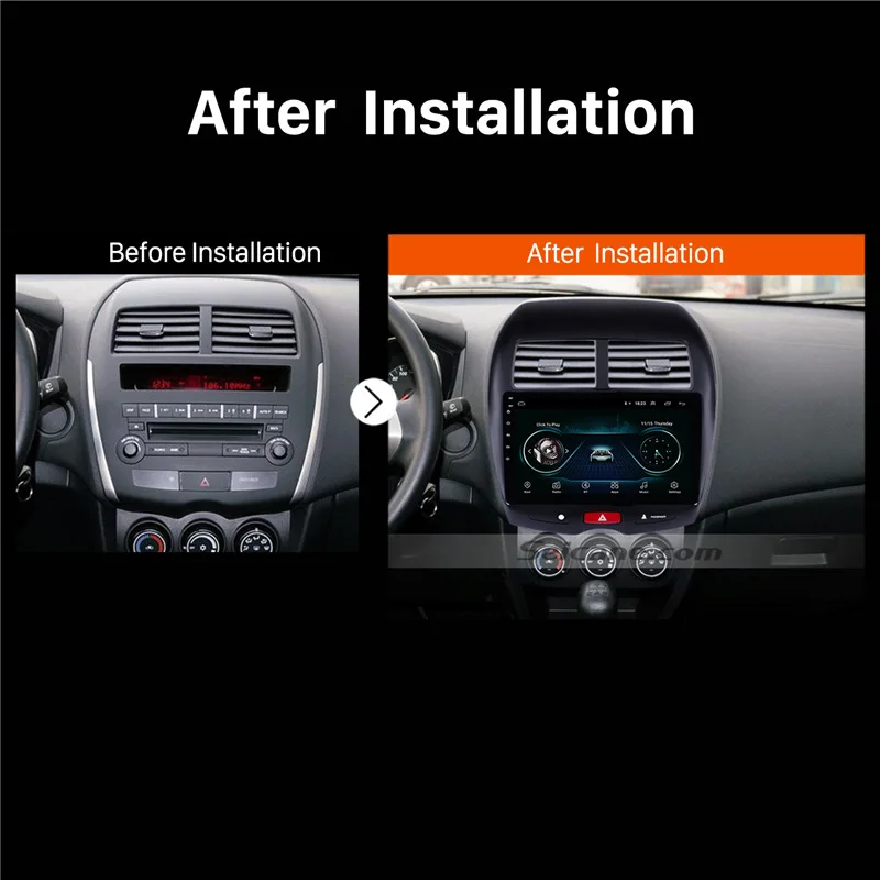 Excellent Seicane Car GPS Navigation Android 8.1 For CITROEN C4 2010 2011 2012 2013 2014 2015 Mitsubishi ASX Radio Unit Player Multimedia 5