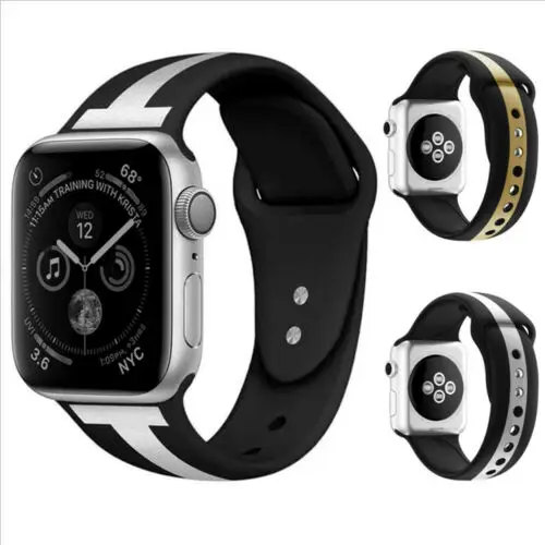 Ремешок силиконовый для Apple Watch iWatch Series 2 3 4 38/40/42/44 мм|Смарт-аксессуары| |