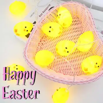 

Easter Light Chick Garland Eggs for Lightning Home String Party Decor Warm White Balcony Bedroom Garland Christmas Easter Decor