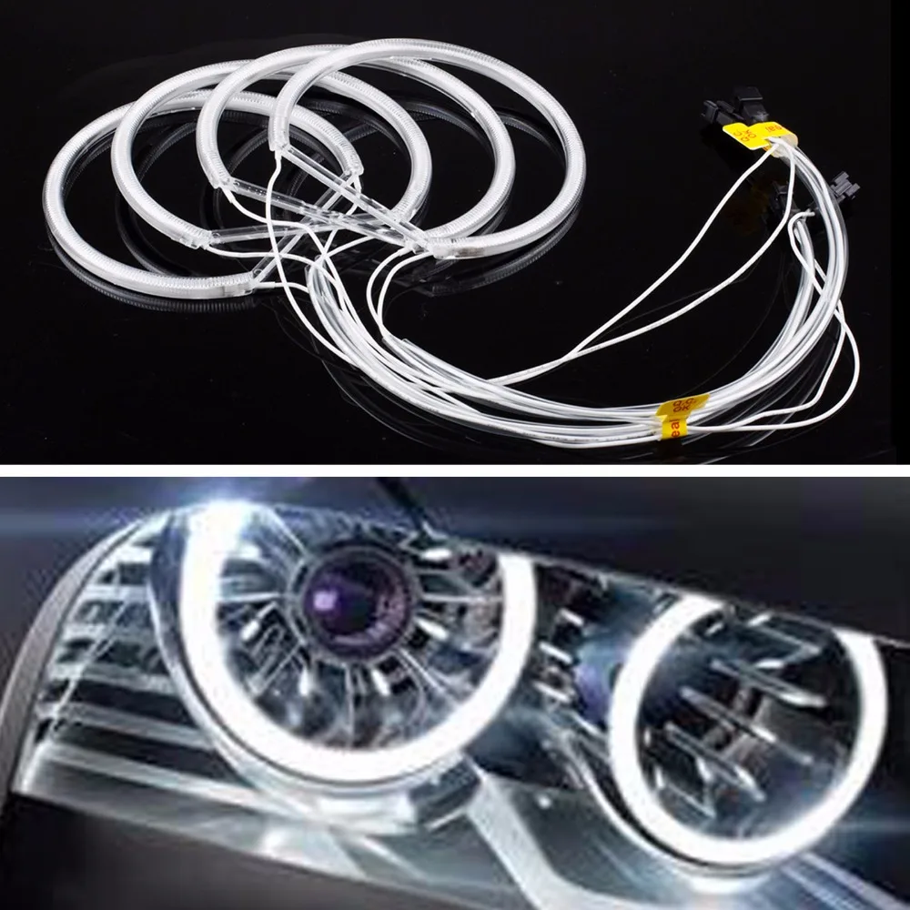 Автомобильные фары ангельские глазки белого цвета для BMW E36 3 E38 7 E39 5 E46 (131*4) 4 шт. 131