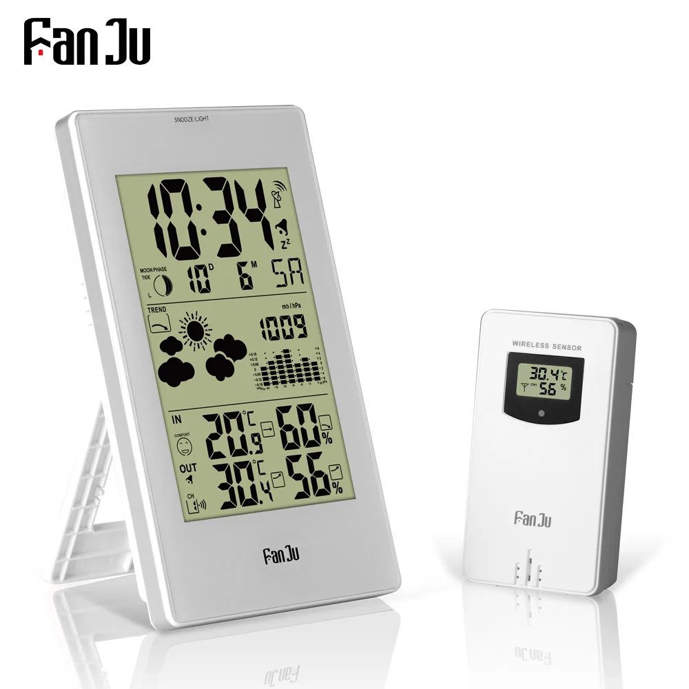 FanJu FJ3352 Weather Station With Barometer Forecast Temperature