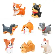 かわいいミニ犬の装飾品樹脂uppyマイクロ風景犬工芸品カーのホームインテリアミニチュアマイクロgnomeキッズギフト