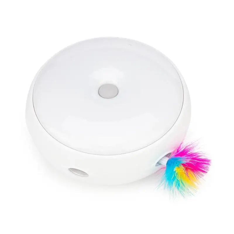 

Electric Turntable Cat Toy Kitten Teasing Feathers Automatic Spinning Toys