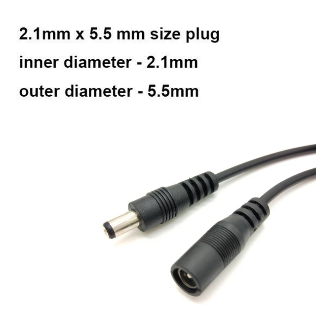 2.1 x 5.5mm DC 12V Power Extension Cable for Sale