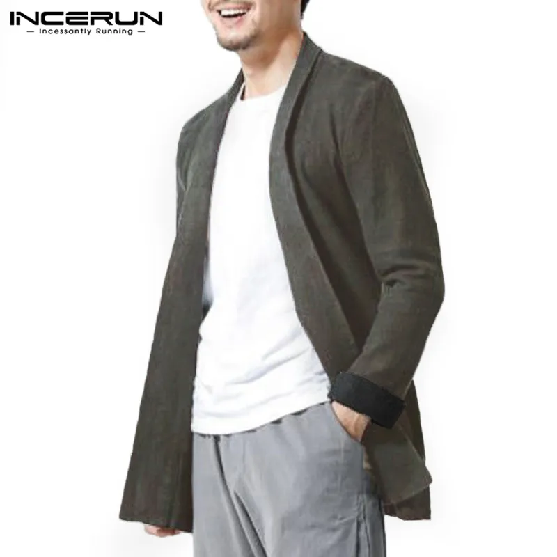 Autumn 2019 Men Clothes Mens Coat Jackets Cardigan Outwear