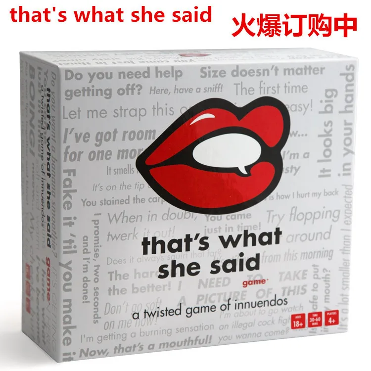 

Heat Sell Desktop Card Game That's What She Said Blast Cat Hot Board Role-playing Games