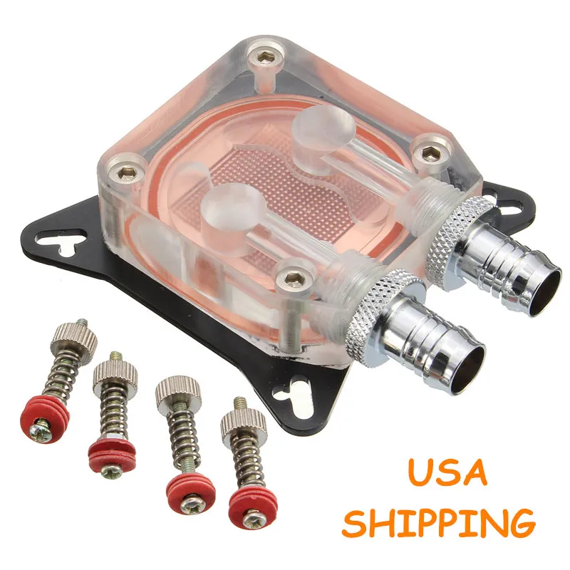 

New GPU Water Block Cooling Double Channel of Copper Column Video Graphics Card Water Cooler Radiator 0.4mm For AMD NVIDIA W40