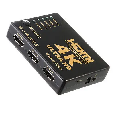 3D 4K 1080P 5 портов HDMI переключатель разветвитель концентратор + ИК пульт
