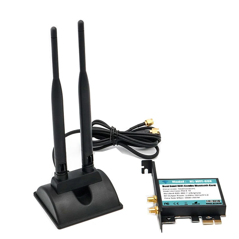 Wifi адаптер M.2 NGFF Wi-Fi сетевой карты беспроводной приемник pci-express X1 интерфейс с ac 9260 карточки Dual Band антенны DIY